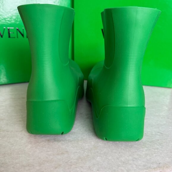Bottega Veneta Green Rubber Puddle Ankle Boots 640043, sz 41, 45 - Picture 7 of 12